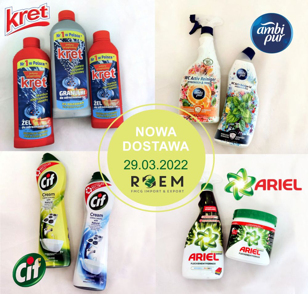 Hurtownia Chemii Gospodarczej ROEM. Import I Eksport Produktów FMCG